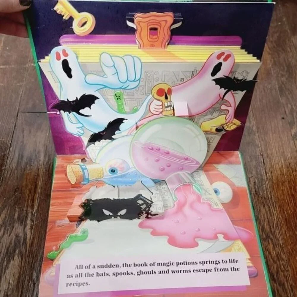 Vintage 90s 1997 Grandreams USA Scary Halloween Pop Up Book